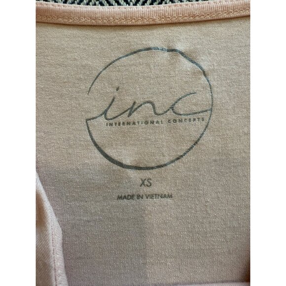 INC Light Pink Sleeveless Tank Top XS Rayon & Spandex Blend - Picture 5 of 9